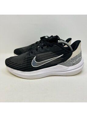 Nike Winflo 9 Womens Road Running Shoes Black White DR9831-001 Size 11